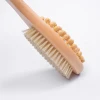 OEM PP hair brush wood natural with long wooden handle