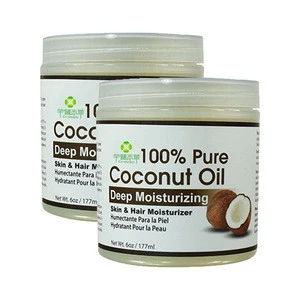 Organic coconut oil hair for deep moisturizing