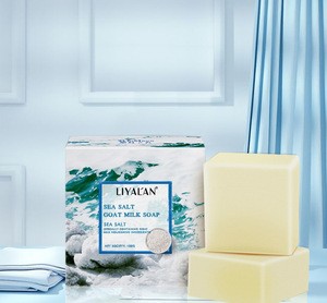 Organic Natural Face Cleansing Skin Care Sea Salt Soap Goat Milk Anti Acne Soap Deep Cleaning