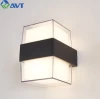 Outdoor decorative led wall sconce light 6w 12w wall lamp round and square