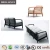 Import Outdoor sofa furniture cover fabric with wood frame garden sofas 1+2+3 from China