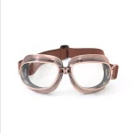 Outdoor sports Motorcycle riding glasses windproof sand-proof Harley goggles fisheye bronze frame lens retro Cycling glasses