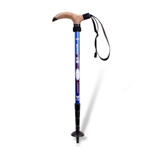 Outdoor Ultralight Aluminum Alloy Old Man Crutch Stretching Folding Mountain Climbing Stick