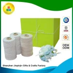 packaging 100% bleached paper bag with cotton rope handle cotton rope