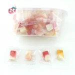 Packed confectionary jelly soft candy fruit shape gummy