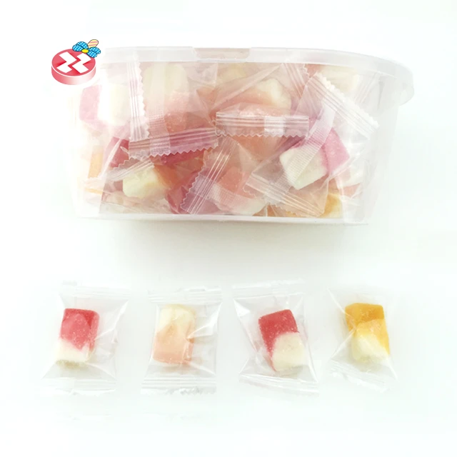 Packed confectionary jelly soft candy fruit shape gummy
