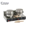 Pancake maker high quality commercial snack barl stainless steel double electric crepe maker