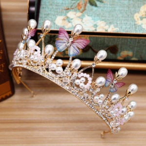 Pearl Princess Flower Crown Tiaras And Crowns Birthday for Girl