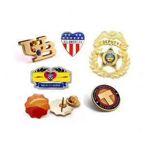 Personalized custom logo uae die cast gold plating souvenir epoxy badge metal brass enamel lapel pin