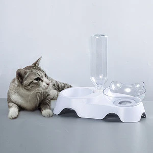 Pet Cat Dog Feeder Bowl with Stand for Cats Dogs Food Feeder