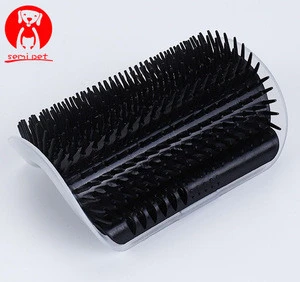 Pet Products For Cats Brush Corner Cat Massage Self Groomer Comb Brush With Catnip