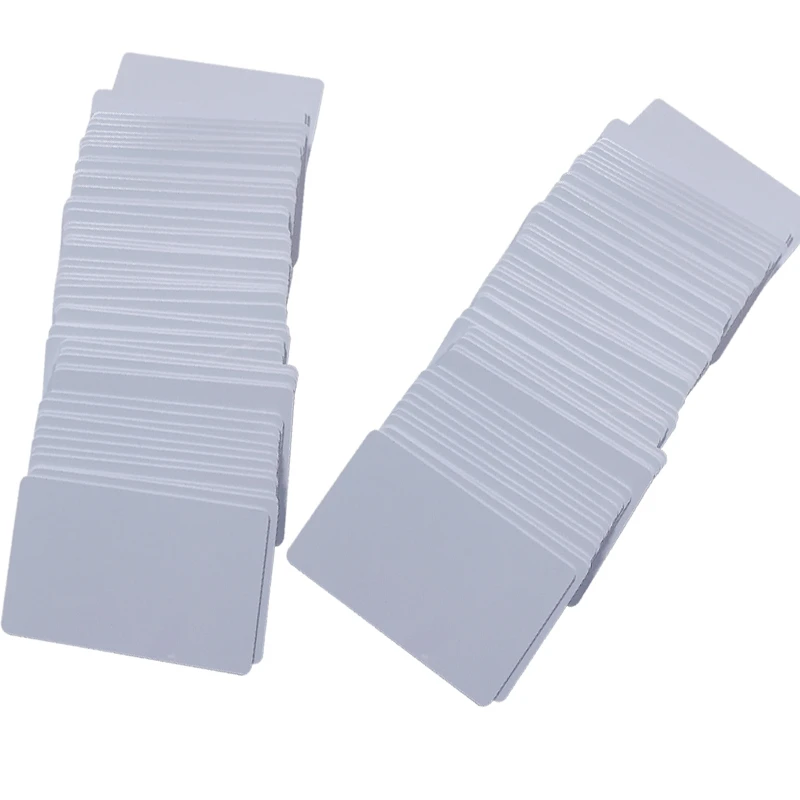 Plain Blank White plastic business cards