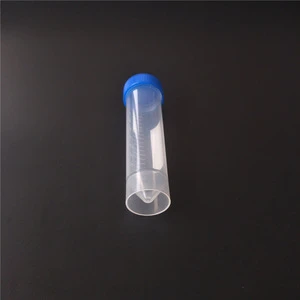 Plastic flat frozen cone bottom centrifuge sample screw test tube