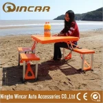 Plastic Folding Portable Picnic Chair and Table Set Outdoor foldable table
