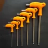 Plastic Handle Allen Key Hex End Ball End Screwdriver Wrench T Shaped Hex Key