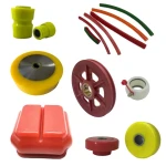 Polyurethane Caster Wheel PU62522-9 5X22X9 PU Solid Wheel Rubber Coated Wheelbarrow Wheel