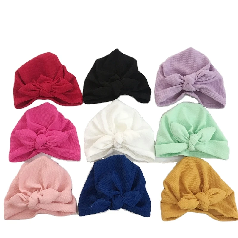 Popular Baby Knotted Headgear Hat Colourful Soft Headband For Baby Hair Accessories