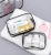 Import Popular Custom Clear Cosmetics makeup bag case Transparent Black travel bags from China