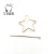 Import Popular European style star shape brass hair forks from China
