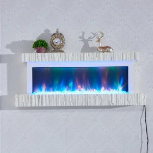 Popular Fashion New Design Wall Mounted Hanging Polychrome Electric Decoration Fireplace