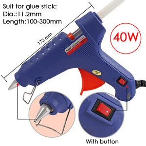 Popular Hot Melt 40W 60W with German American British Silicon Plug Melt Glue Gun