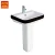 Import Popular hot selling ceramic sanitary ware sets bathroom product with toilet and pedestal basin from China