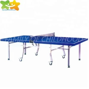 Popular ping-pong table outdoor folding tennis table with wheels