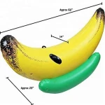 Popular PVC Inflatable Banana floating inflatable pool toys for water Rafts