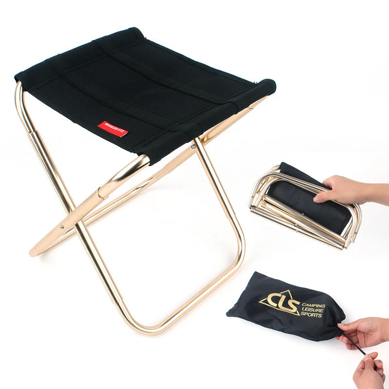 Portable Foldable Chair Outdoor Fishing Camp Chair Folding 	 silla de pescar plegable