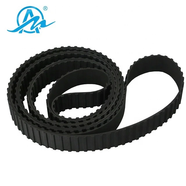 Power transmission H single sided endless rubber toothed belt