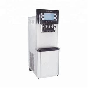 Pre-cooled ice cream machineTouch display 2020 new 98L/h gelato machine with embraco/tecumseh compressor