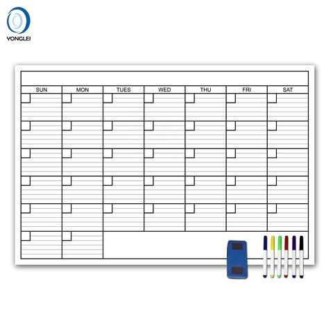 Premium Dry Erase CalendarWall Calender Perpetual Wall Calendar 24X36 Inch 001-02-3B1
