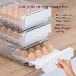 Premium Quality Household Kitchen Refrigerator Egg Holder Save Space Egg Holder Storage Box Egg Tray