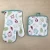Import printed oven glove 100%cotton custom design oven mitts from China