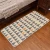 Import printing washable flat woven hand cotton polyester decor nordic bath mat from China