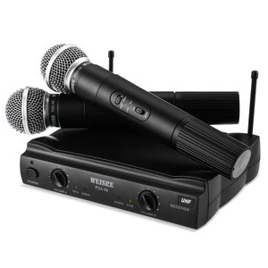 Profession Cheap Karaoke Dual-Channel UHF Wireless Handheld Microphone PGX-58