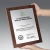 Import professional customised wooden certificate plaques custom award desk souvenir plaques from China