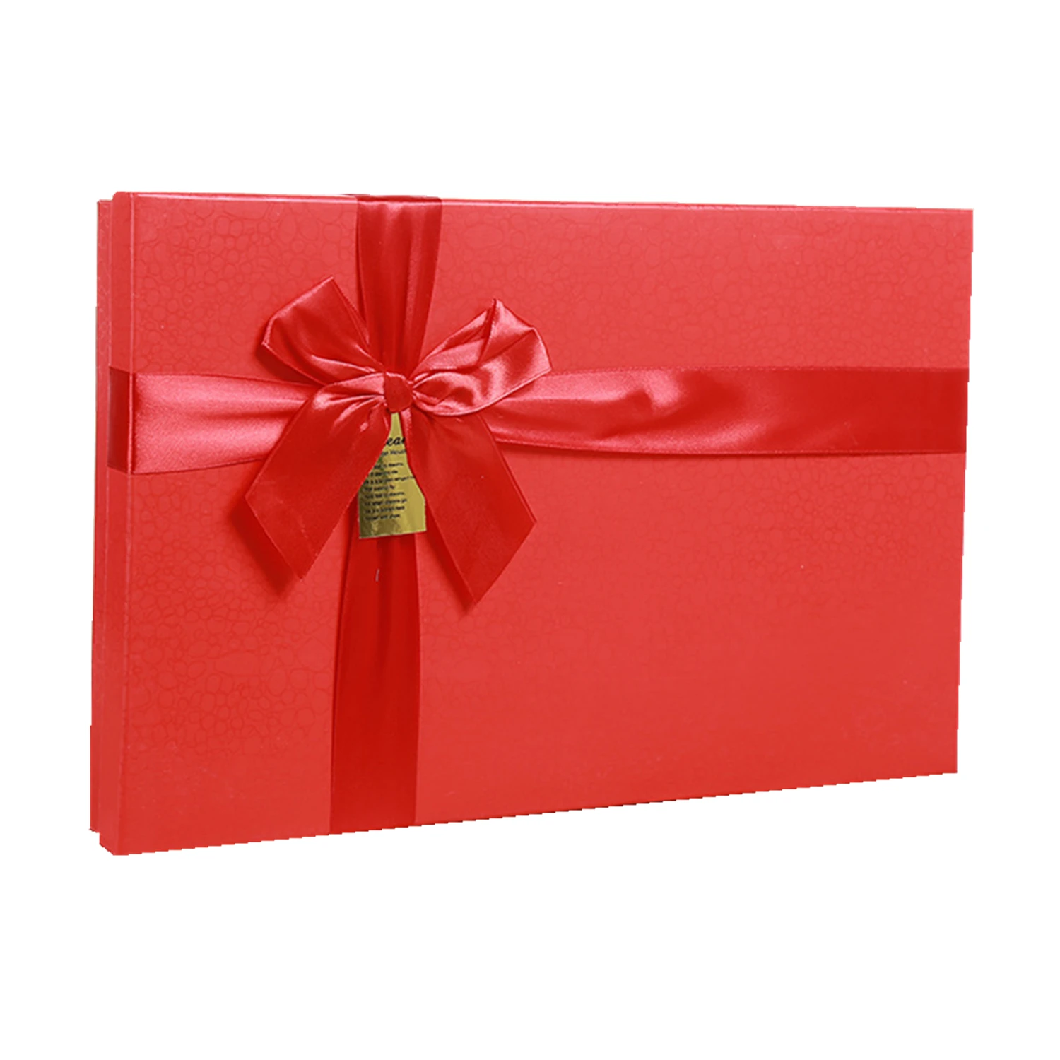 Professional food gift paper case chocolate truffle rectangle red packaging box