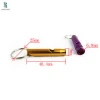 Promotion 46.4*9mm custom LOGO metal small whistle alloy whistle