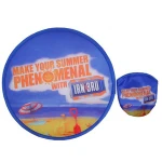 Promotion Sport Polyester nylon Cloth Fabric Foldable Fan Flying Disc