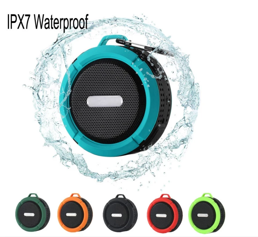 promotional outdoor IP23 waterproof speark wireless C6 blue tooth speaker with TF card Call sport dustproof minispeaker