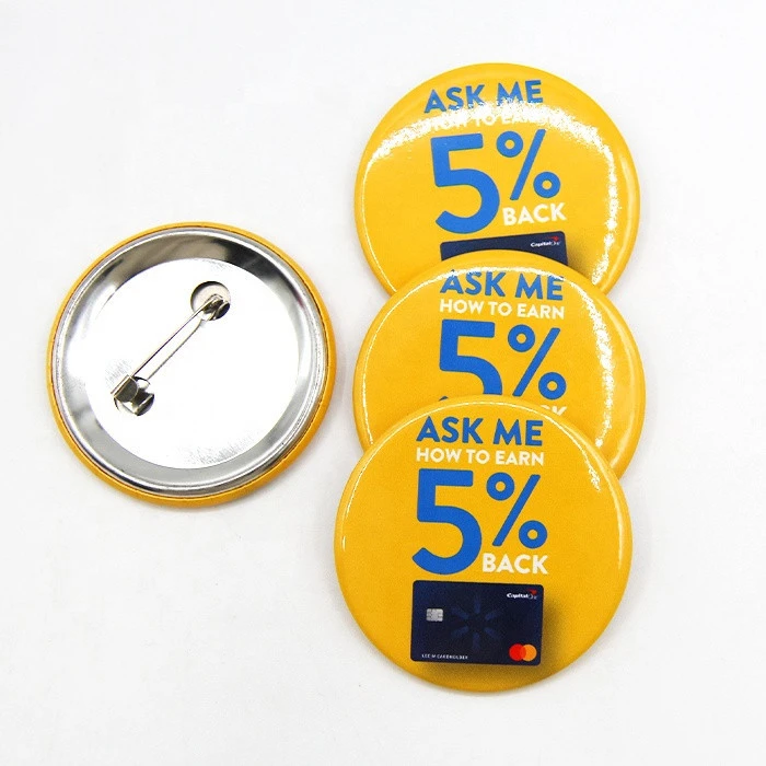 Promotional Walmart Customized Personalized Logo Metal Enamel Badge Button Lapel Pins