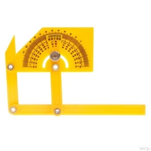 Protractor Angle Finder With Articulating Arms Folding Ruler Template  Gauge Measuring Tool