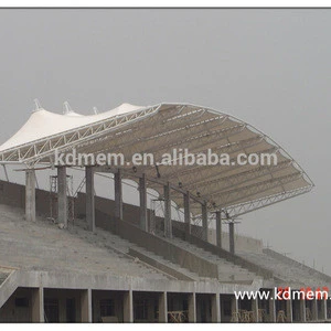 PTFE or PVDF tensile membrane and steel fabric structure for stadium