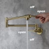 Pull Down Kitchen Sink Faucet Hot and Cold Cupc Commercial Brass Surface