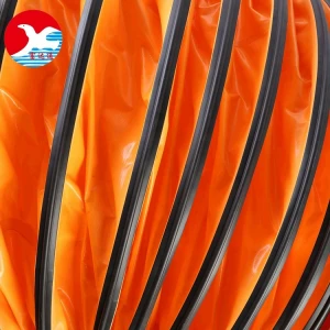 PVC flexible duct hose with rubber