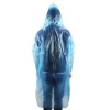 pvc long raincoat fashion blue portable travel rain coat adult high visibility full body lightweight roatcoat for sale
