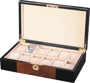 PW006Aleather watch case with display storage case watch gift box