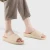 Import QEO Women Slippers Soft Open Toe Anti-Slip Indoor Outdoor Linen Casual Home Shoes slippers from China