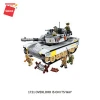 Qman mini building blocks bulk Overlord tank dispatch Series Educational Toys Military scene Compatible Legoing